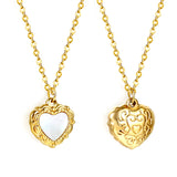 XPRESS Heart with White Shell Pendant Necklace 39+5cm