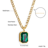 XPRESS Emerald Stone Necklace