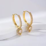 Elegant Zircon Tear Drop Earrings Fashionable Accessory For Daily Wear Perfect Gift For Birthday Or Valentine's Day Unisex