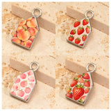 Fashionable Stainless Steel Fruit Pendant DIY Necklace Bracelet Accessories Strawberry Grape Peach Ins Style Jewelry Accessories