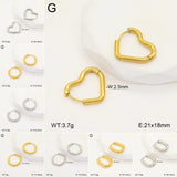 Modern Minimalist 18K Gold Plated Titanium Steel Pearl Round Earrings Fashion Jewelry Elegant Office Travel Versatile Unisex