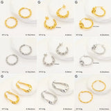 Modern Minimalist 18K Gold Plated Pearl Titanium Steel Round Earrings Fashion Jewelry Stainless Steel Hoop Earrings Women's Earrings
