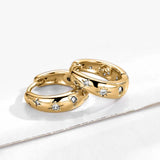 Fashionable Star Moon Jewelry Earrings Women's Popular Multiple Styles Copper Plated Zirconia Studs Universal For Men And Women